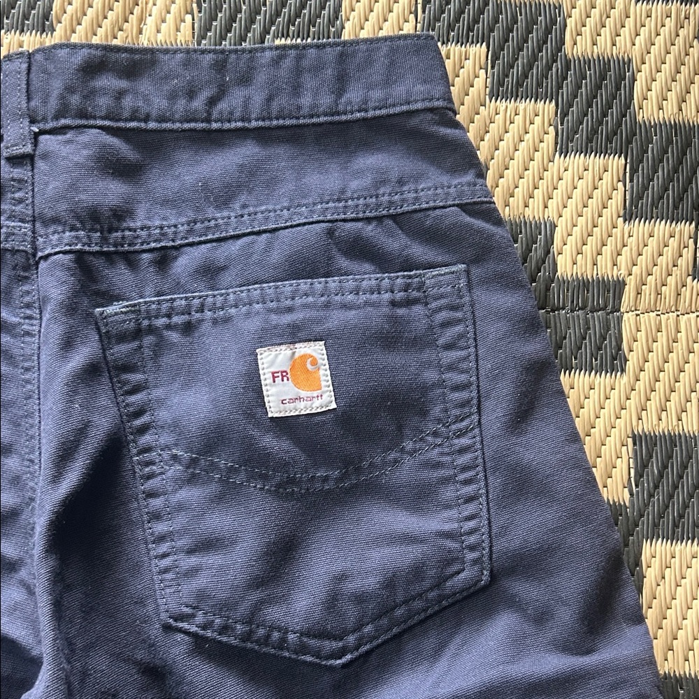 Sold Out - EUC Carhartt Men's Navy Work Pants - Picture 2 of 4